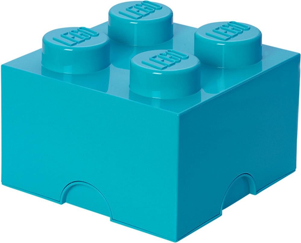 LEGO úložný box 250 x 250 x 180 mm - azurová - obrázek 1