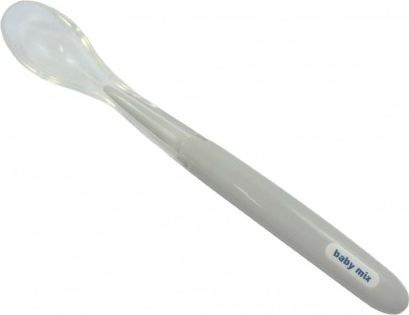 Dětská lžička Baby Mix šedá, Šedá - obrázek 1