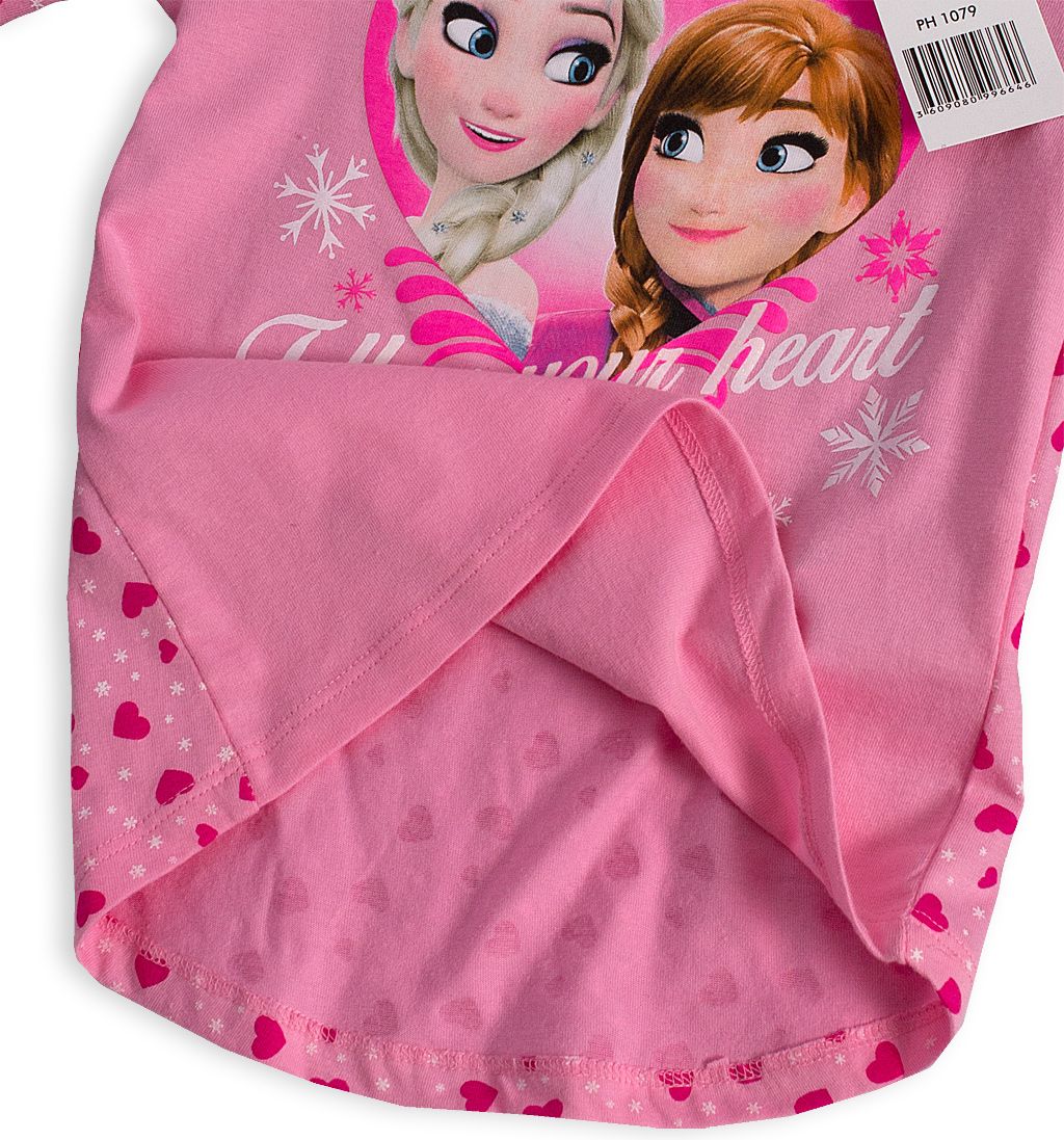 Dívčí tričko Disney FROZEN FOLLOW YOUR HEART růžové Velikost: 128 - obrázek 4