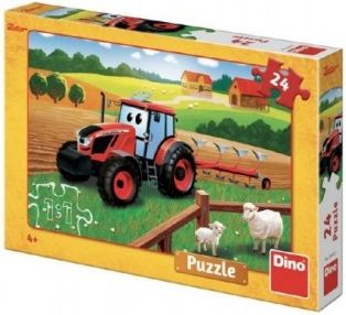 Puzzle Zetor orba 26x18 cm 24 dílků v krabici 27x19x4cm - obrázek 1