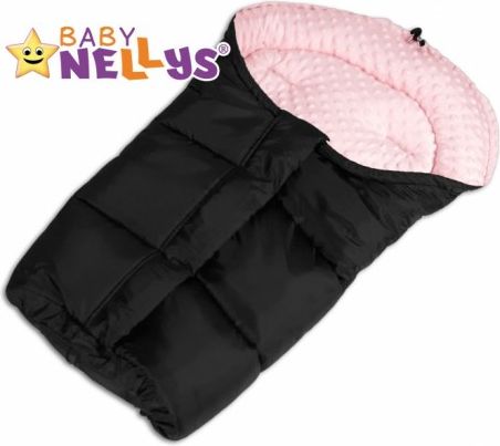 Fusák nejen do autosedačky Baby Nellys ® MINKY - sv. růžový - obrázek 1