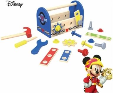 Dřevěné nářadí Disney v boxu , Mickey, 25 x 13 x 15 cm - obrázek 1