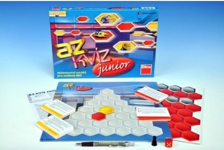 AZ kvíz junior společenská hra 10+ v krabici 33x23x3,5cm - obrázek 1