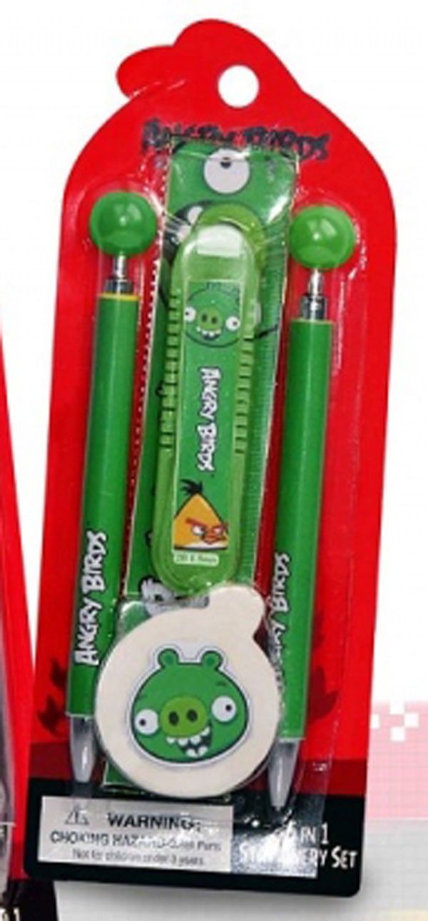 Sada psacích potřeb Angry Birds zelená - obrázek 1