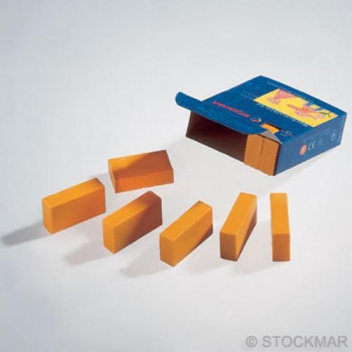 Voskový bloček, sada 12 ks, různé barvy Barva: citrónová žlutá (lemon yellow 05) - obrázek 1