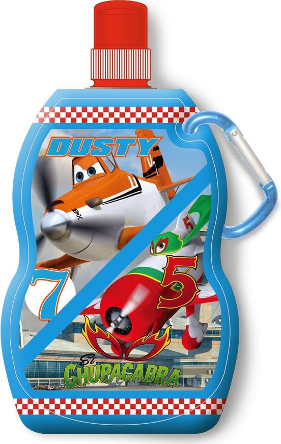 Láhev na pití s karabinou Planes 330 ml - obrázek 1