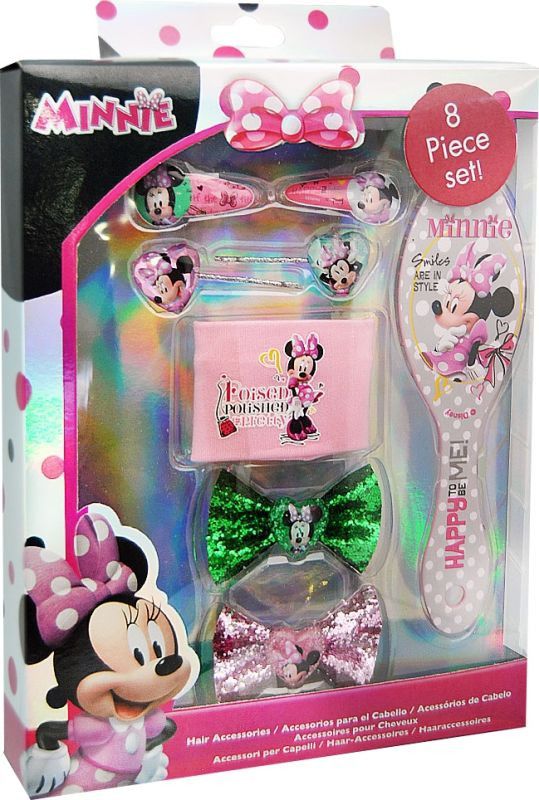 EUROSWAN Doplňky do vlasů v dárkové krabičce Minnie Happy 26x20 cm - obrázek 1