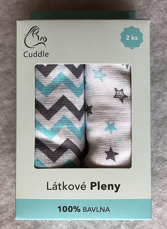PREM Dětské látkové pleny v dárkové krabičce pro chlapečka Bavlna, 70/70 cm - obrázek 1