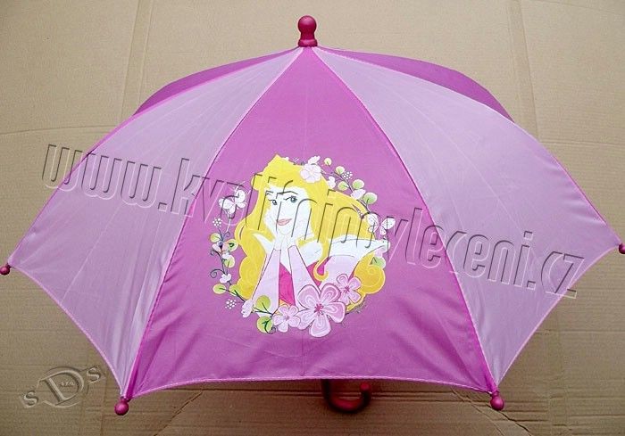 DIOMERCADO Dětský deštník Princezna Aurora pr.65 cm, délka 55 cm - obrázek 1