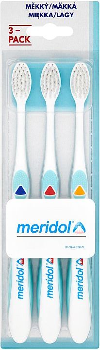 Meridol měkký zubní kartáček 3 ks - obrázek 1