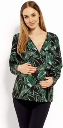 Zavinovací těhotenská, kojící halenka Printy jungle, Velikosti těh. moda XXL (44) - obrázek 1