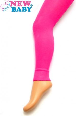 Bavlněné jednobarevné legíny New Baby růžové, Růžová, 92 (18-24m) - obrázek 1