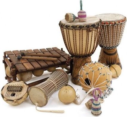 Sada afrických perkusních nástrojů - obrázek 1