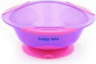 Dětská protiskluzová miska Baby Mix fialová, Fialová - obrázek 1