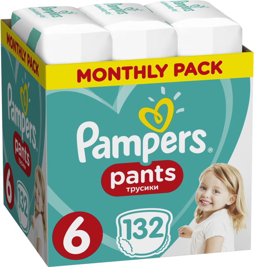 Pampers kalhotkové plenky Monthly Box S6 132ks - obrázek 1