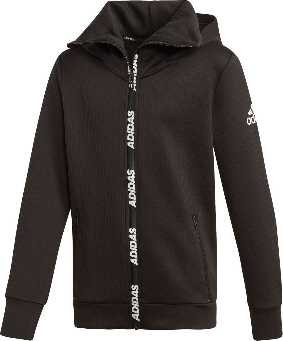 adidas Climawarm Full-Zip Hoodie černá 110 - obrázek 1