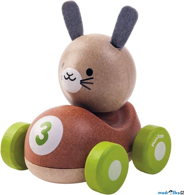Auto - Závodník králíček dřevěné (PlanToys) - obrázek 1