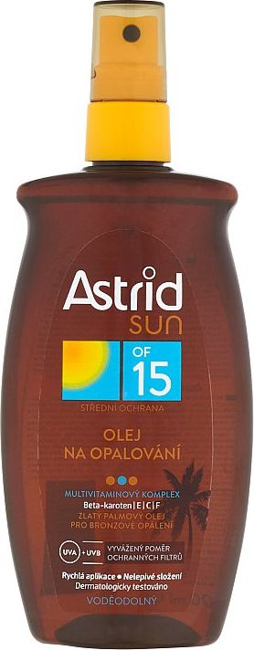 Astrid Sun olej na opalování OF 15 200 ml - obrázek 1