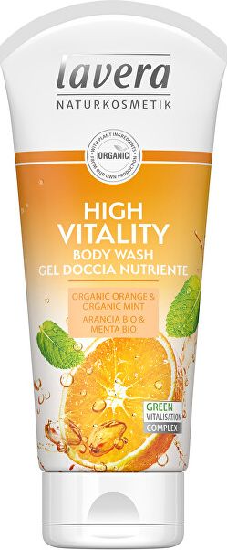 Lavera  Sprchový gel High Vitality Bio pomeranč & Bio máta 200 ml - obrázek 1