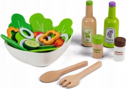 Dřevěná hračka - Sada na přípravu salátu Eco Toys - obrázek 1
