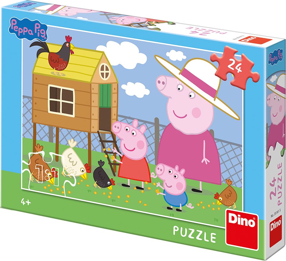 DINO puzzle 24 Prasátko Peppa - obrázek 1