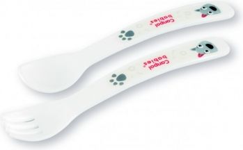 Canpol babies Plastový příbor Cute Animals - Pejsek - obrázek 1