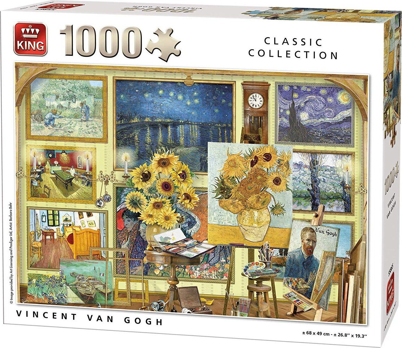 KING Puzzle Obrazy Vincenta Van Gogha 1000 dílků - obrázek 1