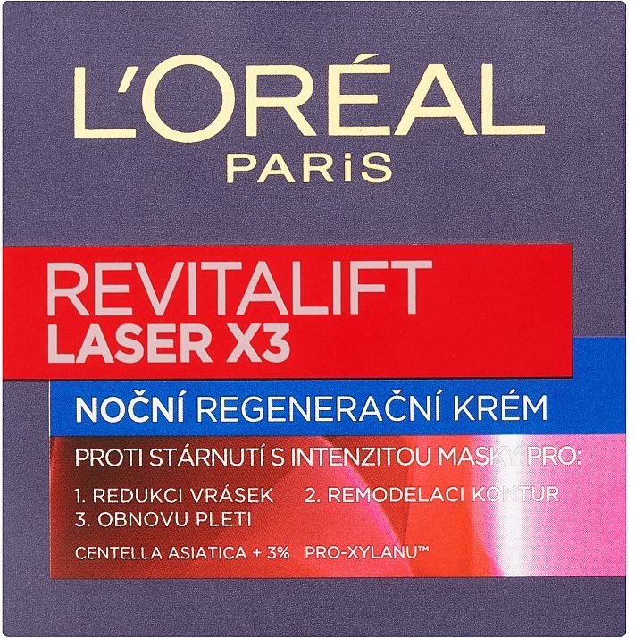 L'Oréal Paris Revitalift Laser X3, noční regenerační krém proti stárnutí pleti 50 ml - obrázek 2