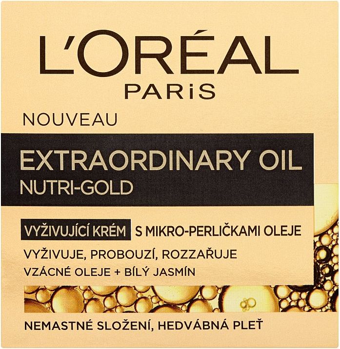 L'Oréal Paris Nutri-Gold, výjimečný krém s mikro-perličkami oleje 50 ml - obrázek 2