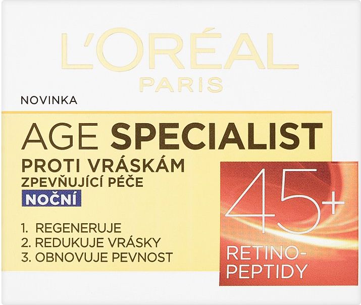 L'Oréal Paris Age Specialist, zpevňující noční péče proti vráskám 50 ml - obrázek 2