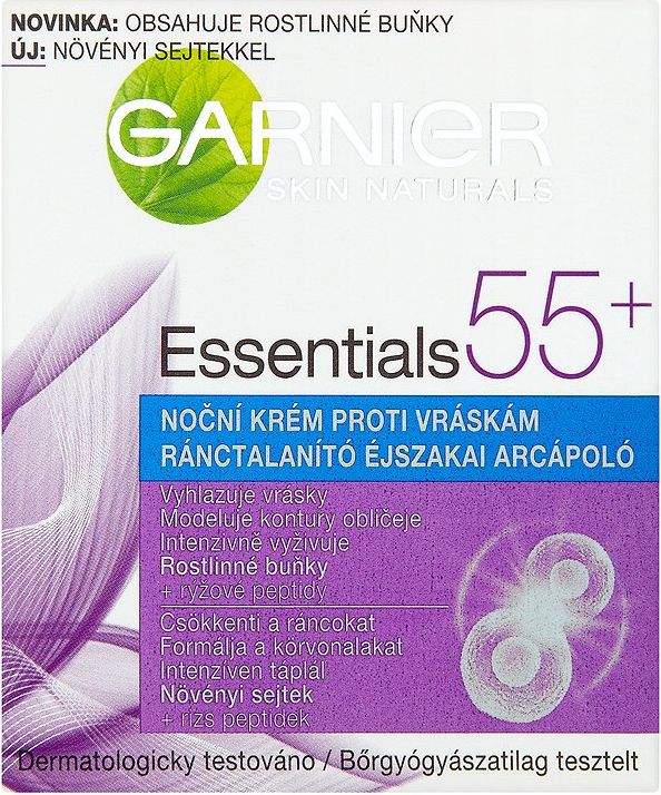 Garnier Skin Naturals Essentials 55+, noční krém proti vráskám 50 ml - obrázek 1