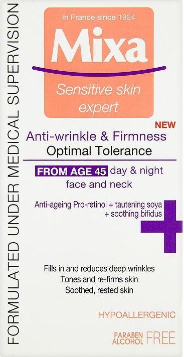 Mixa Sensitive Skin Expert, zpevňující péče proti vráskám 50 ml - obrázek 1