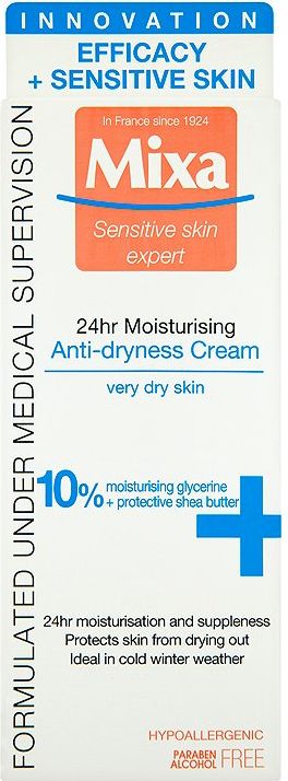 Mixa Sensitive Skin Expert 24 h, vyživující krém proti vysušování pleti 50 ml - obrázek 1