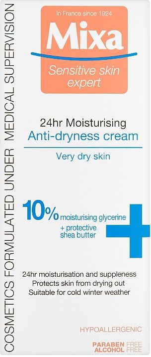 Mixa Sensitive Skin Expert 24 h, vyživující krém proti vysušování pleti 50 ml - obrázek 2