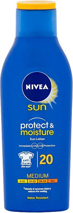 Nivea Sun Protect & Moisture Hydratační mléko na opalování OF 20 200 ml - obrázek 1
