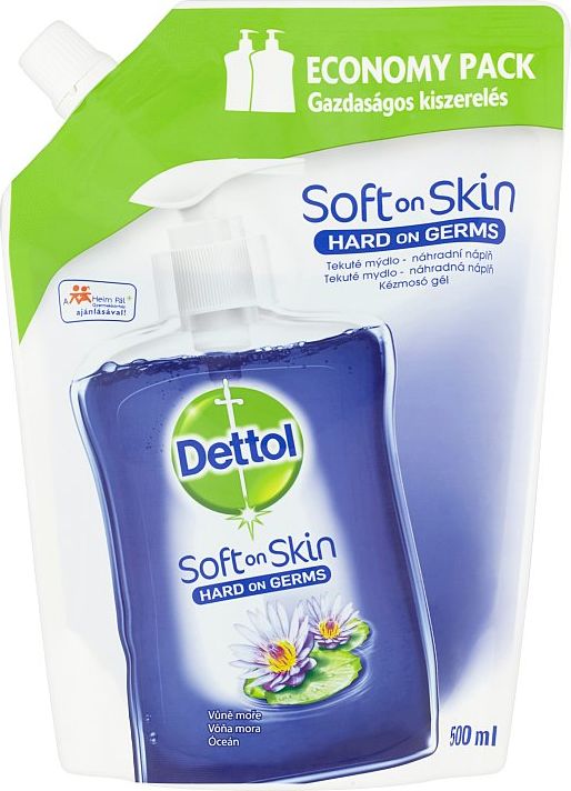 DETTOL Tekuté mýdlo Náhradní náplň Vůně moře 500 ml - obrázek 2