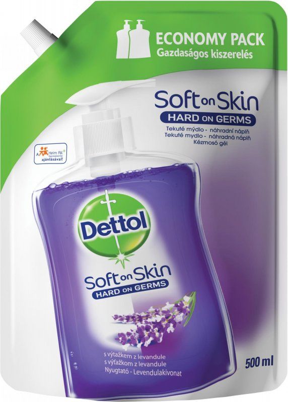 DETTOL Tekuté mýdlo Náhradní náplň s výtažkem levandule 500 ml - obrázek 1