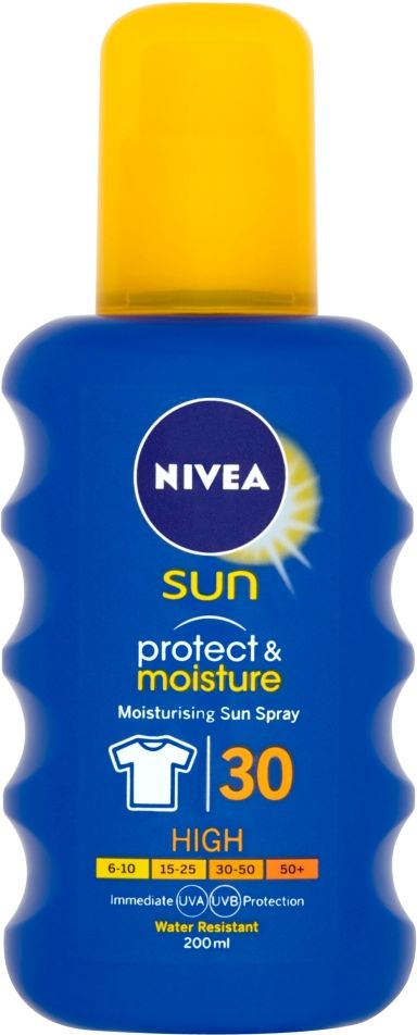 Nivea Sun Protect & Moisture hydratační sprej na opalování OF 30 200 ml - obrázek 1