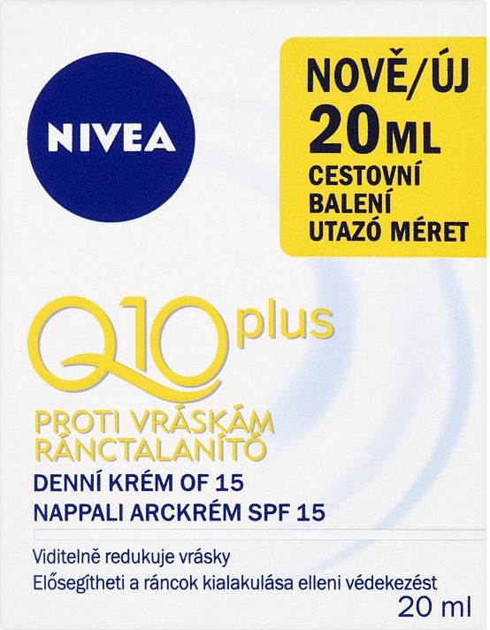 Nivea Q10 Plus denní krém proti vráskám mini 20 ml - obrázek 2