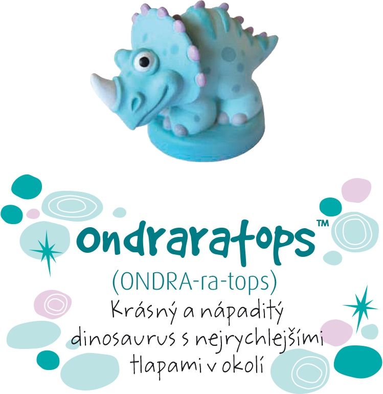 LOLA BABY ALBI Dino pokladnička - Ondraratops - obrázek 1