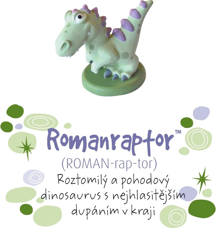 LOLA BABY ALBI Dino pokladnička - Romanraptor - obrázek 1