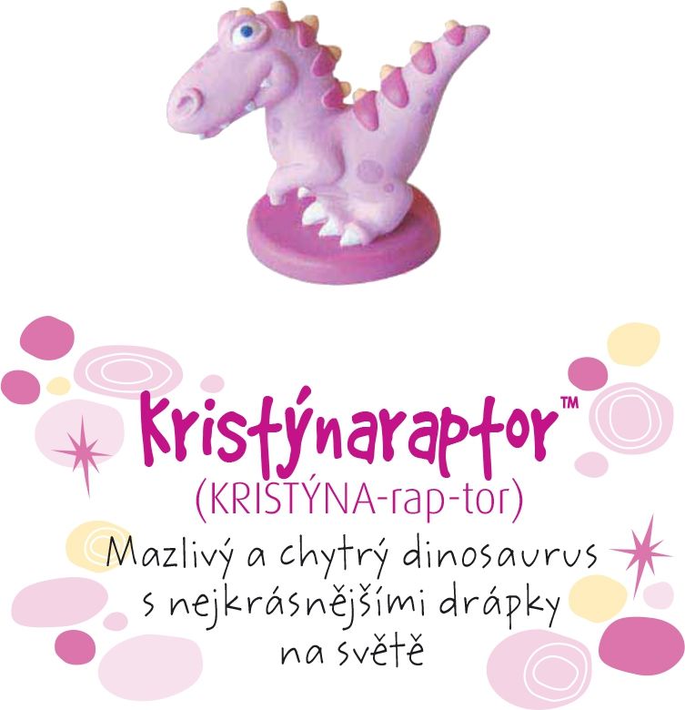 LOLA BABY ALBI Dino pokladnička - Kristýnaraptor - obrázek 1