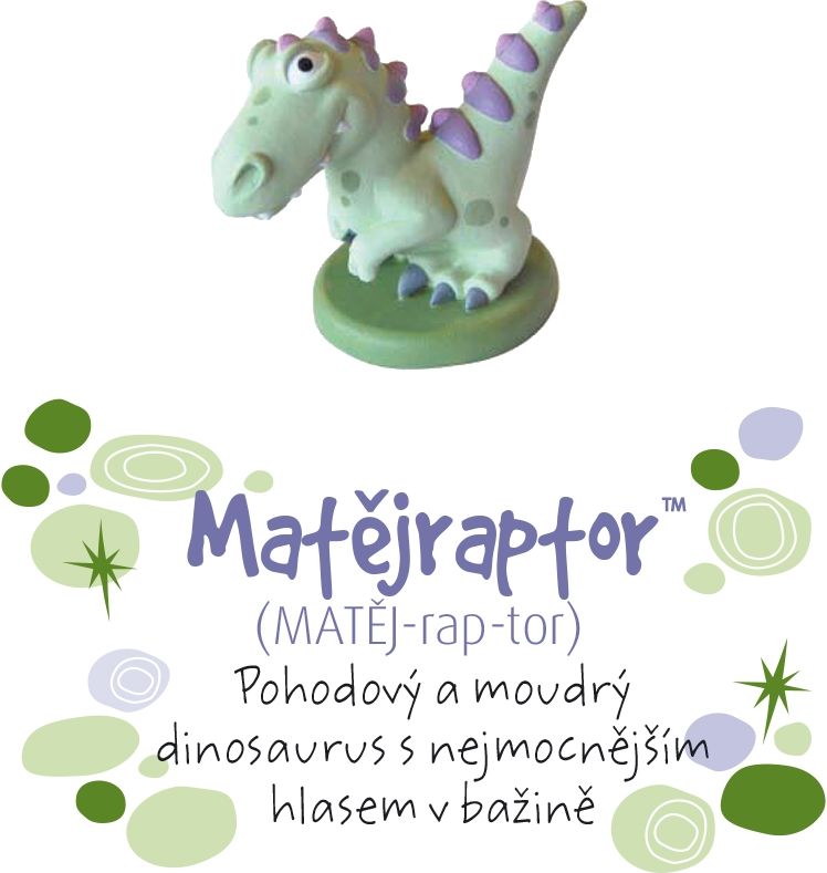 LOLA BABY ALBI Dino pokladnička - Matějraptor - obrázek 1