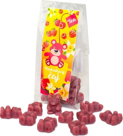 Vyrobeno v ČR Medvídkový čaj malina, vanilka, 50g - obrázek 1