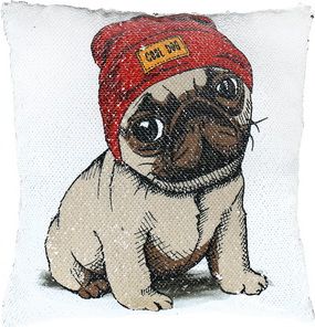 LOLA BABY ALBI Polštář - Mops - obrázek 1