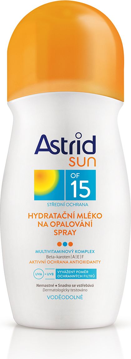 Astrid Sun hydratační mléko na opalování spray OF 15 200 ml - obrázek 1