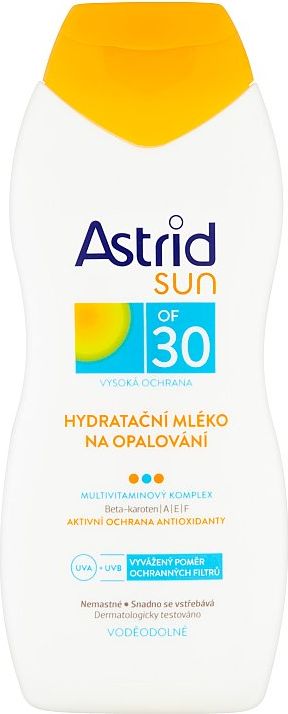Astrid Sun hydratační mléko na opalování OF 30 200 ml - obrázek 2