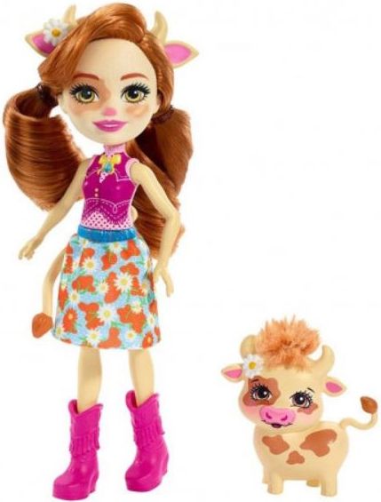 Mattel Enchantimals panenka a zvířátko Panenka a zvířátko: Cailey Kravičková - obrázek 1