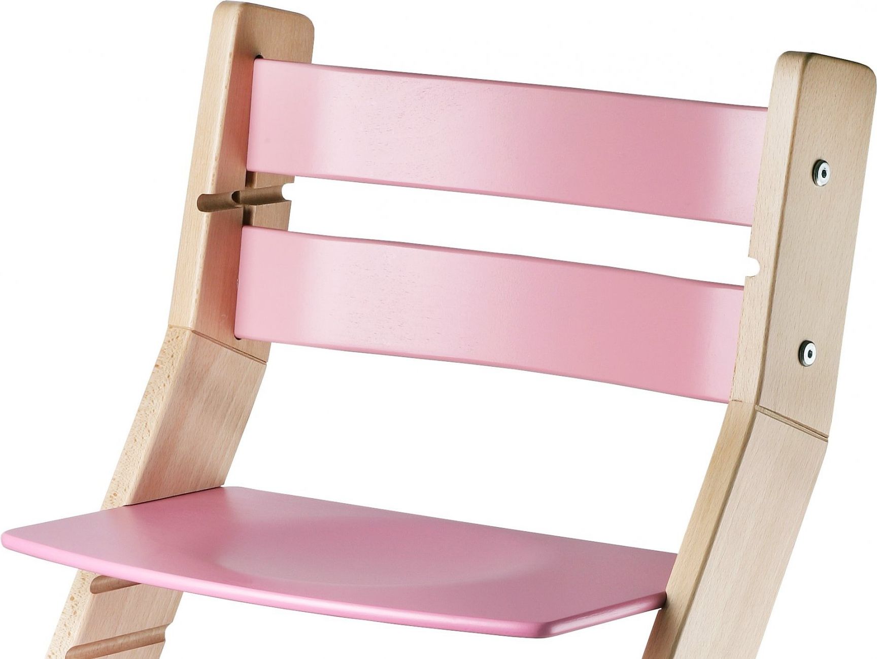 Wood Partner Rostoucí židle Sandy - natur lak / růžová - obrázek 2