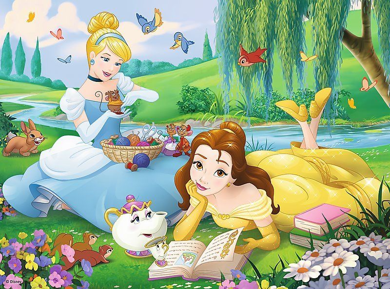 TREFL Puzzle Disney princezny: Kráska a Popelka 30 dílků - obrázek 1